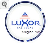 Luxor, Las Vegas - Blue and red imprint Porcelain Ashtray