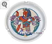 Luxor, (c1996 F.S.D. Inc.) - Blue imprint Porcelain Ashtray
