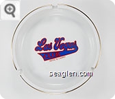 Las Vegas Club, Hotel ^ Casino - Red and blue imprint Porcelain Ashtray