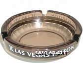 Las Vegas Hilton - White imprint Glass Ashtray