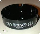 Maxim Hotel/Casino, Las Vegas - White imprint Glass Ashtray