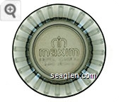 Maxim, Hotel/Casino, Las Vegas - Molded imprint Glass Ashtray