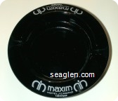 Maxim, Hotel/Casino, Las Vegas - White imprint Glass Ashtray