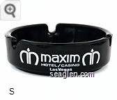 Maxim Hotel/Casino, Las Vegas - White imprint Glass Ashtray