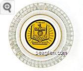 Ph. 882-4977, Bill Crow's Mint, Carson City, Nevada - Black on yellow imprint Glass Ashtray