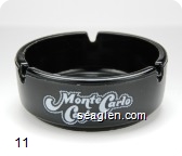 Monte Carlo Casino - White imprint Glass Ashtray