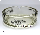 Monte Carlo Casino, Holiday Inn Reno, The Riviera Room - Black imprint Glass Ashtray