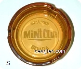 Sparks Mint Club, Nevada - White imprint Glass Ashtray