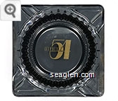 Studio 54 - Gold imprint Glass Ashtray