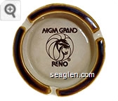 MGM Grand, Reno - Brown imprint Porcelain Ashtray