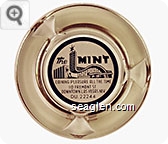 The Mint, Coining Pleasure All The Time, 110 Fremont St., Downtown Las Vegas, Nev., DU 22244 - Black on white imprint Glass Ashtray