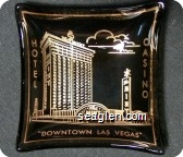 The Mint Hotel Casino ''Downtown Las Vegas'' - Gold imprint Glass Ashtray