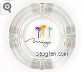Mirage - Black imprint Glass Ashtray