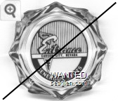 Main Entrance Carson City, Nevada, Generous Slots - Black imprint Glass Ashtray