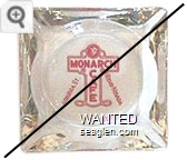 Monarch Cafe, Reno - Nevada, Virginia St. - Red imprint Glass Ashtray
