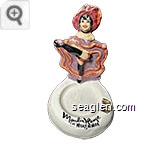 Moulin Rouge, Las Vegas, Nevada - Black imprint Porcelain Ashtray