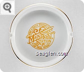 Home of Rosie O'Grady's, Main Street Station, Las Vegas, Nevada - Yellow imprint Porcelain Ashtray