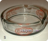 Carson Nugget, The Happiest Casino in the World Carson City, Nevada - Red imprint Glass Ashtray