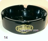 Carson Nugget, The Happiest Casino in the World, Carson City, Nevada - Yellow imprint Glass Ashtray