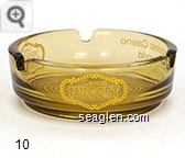 Carson Nugget, The Happiest Casino in the World Carson City, Nevada - Yellow imprint Glass Ashtray