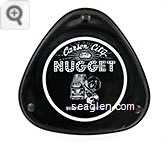 Carson City Nugget, Strike it Rich - White imprint Glass Ashtray