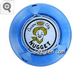 Carson City Nugget - Black and yellow imprint Glass Ashtray