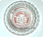 Del Webb's Nevada Club, Laughlin, Nevada - Red imprint Glass Ashtray