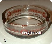 Nevada Crossing, Wendover, U.S.A., Travel Center Casino - Red imprint Glass Ashtray