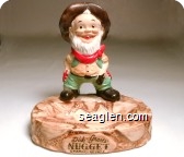 Dick Grave's Nugget, Sparks, Nevada - Black imprint Porcelain Ashtray