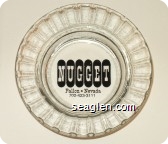 Nugget, Fallon Nevada, 702-423-3111 - Black imprint Glass Ashtray