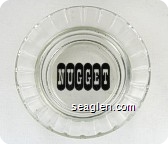 NUGGET - Black imprint Glass Ashtray