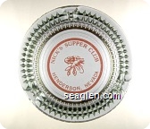 Nick's Supper Club, Henderson Nevada - Pink imprint Glass Ashtray
