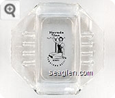 Nevada Inn, Reno's Downtown Motel - Black imprint Glass Ashtray