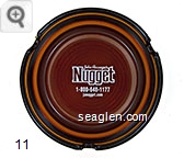 John Ascuaga's Nugget, 1-800-648-1177, janugget.com - White imprint Glass Ashtray