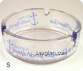 George Smith's North Shore Club, North Lake Tahoe, Crystal Bay, Nevada - Blue imprint Glass Ashtray