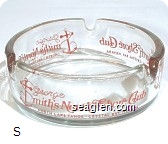 George Smith's North Shore Club, North Lake Tahoe, Crystal Bay, Nevada - Red imprint Glass Ashtray