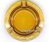 South Point Nevada Club Casino & Hotel, Keno - Dice - Poker - Slots, 21 - Bingo, P.O. Box 523, PH. 702-298-2512, Laughlin, Nevada - White imprint Glass Ashtray