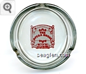 The Opera House, 2542 L.V. Blvd. North, North Las Vegas 89030 - Red on white imprint Glass Ashtray