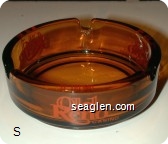 Old Reno Casino - Orange imprint Glass Ashtray