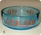 Reno Nevada Overland Hotel - Casino - Red imprint Glass Ashtray