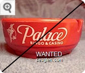 Palace Bingo & Casino - White imprint Bakelite Ashtray