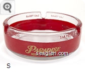 Las Vegas, Paradise Hotel Casino, Las Vegas - Gold and red imprint Glass Ashtray