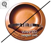 Pioche Club & Hideaway Lounge, You Are A Stranger Here But Once, Phone Yorktown 28645, Pioche, Nev. - Black imprint Metal Ashtray