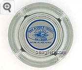 The Paddle Wheel, Saloon & Restaurant, Incline Village, Nevada - Blue on white imprint Glass Ashtray