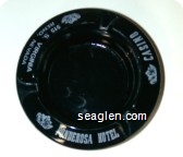 Ponderosa Hotel Casino, 515 S. Virginia, Reno, Nevada - White imprint Glass Ashtray