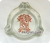 Piccadilly, Venite Vos Prodigi, Reno - Red on white imprint Glass Ashtray
