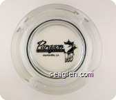 Paragon Casino & Resort, Marksville, LA - Black imprint Glass Ashtray