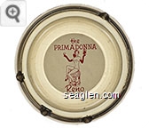 the Primadonna, Reno - Red on white imprint Glass Ashtray