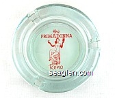 the Primadonna, Reno - Red on white imprint Glass Ashtray