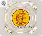 The Prospectors, Reno - Brown on yellow imprint Glass Ashtray